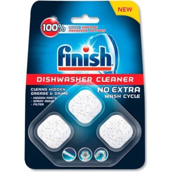Reckitt Benckiser FINISH Dishwasher Cleaner Pouches, Original Scent, Pouch, 24 Tabs/Pouch, 8/Carton 98897